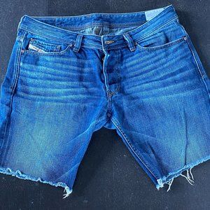 Diesel Men's Viker Jean Cut-Offs Shorts 34